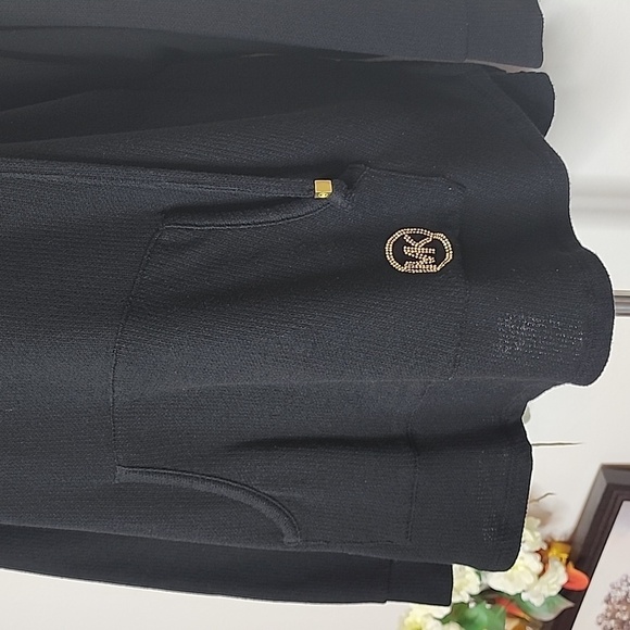 Michael Michael KORS Pullover Knit Tunic Sweater Hoodie Logo Drawstring Spring - Picture 2 of 14